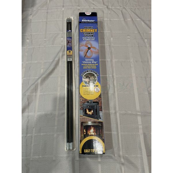 Soot Eater Rotary Chimney Cleaning System Cleans Plus Extra Extensions Up To 24’