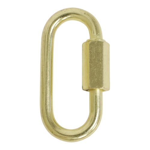 RCH Hardware QL-ST04-49 Steel Quicklink, 5 Gauge, Polished Brass (2 Pack)