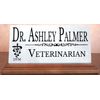 Vet Nameplate Gift - Solid Marble - Veterinarian Custom Desk Name Plate