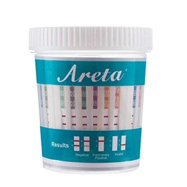 (25 Pack) Areta 14 Panel Instant Urine Drug Test Cup ACDOA-1144:25