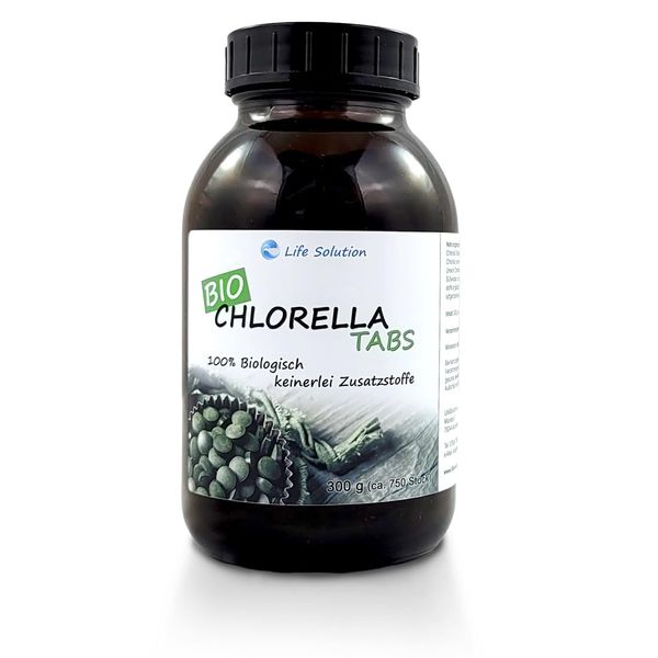 Life Solution - Organic Chlorella Tabs (Pressings) – Approx. 750 Pieces of 400 mg