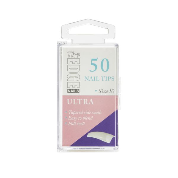 THE EDGE Ultra Nail Tips Size 10 (50 pack) - Strong Nail Tips