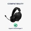 kwmobile Ear Pads Compatible with HyperX Cloud Stinger 2 Earpads - 2x Replacement for Headphones - Black