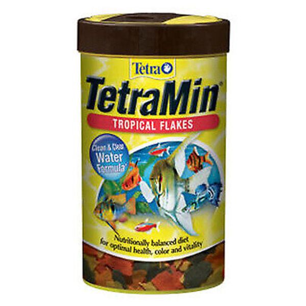 6 PAK Tetra 1 oz. Tetramin Tropical Fish Food is a complete and balanced food...