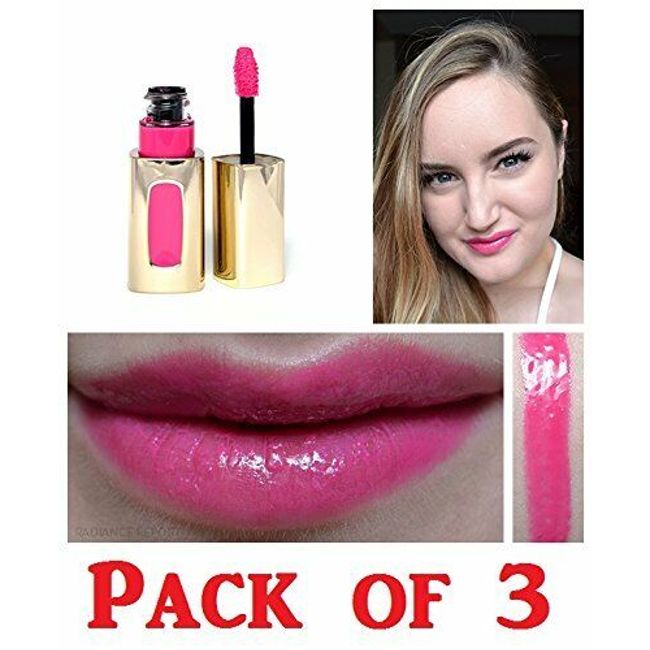 3pcs Loreal Colour Riche Extraordinaire Lip Color 105 Pink Tremolo .18floz