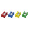 Westcott 14207 I Single Hole Sharpener, Plastic 4 Assorted Colours (Pack of 20)