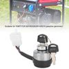 Key Ignition Switch Universal Gasoline Generator Ignition Control Switch 4 Wires with 2 Keys Engine Starter Switch for Farms, Gardens