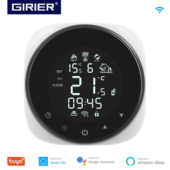 Wi-Fi Temperature Humidity Sensor, Thermometer Hygrometer Hubs &  Controller, If Link with a TUYA Plug or IR Remote, Smart Control Heating  Fan Cooling