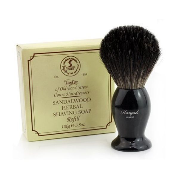 Black Badger Hair Shaving Brush & Shaving Soap.