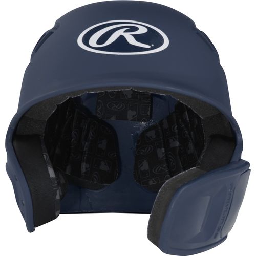 Rawlings | R16 REVERSIBLE EXT | Matte Batting Helmet | Reversible Face Guard | Junior (6 3/8" - 7 1/8") | Matte Navy