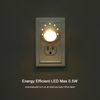 DEWENWILS Plug in Light Sensor Night Light Warm White LED Bedroom Lights 4 Pack