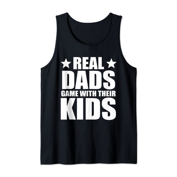 Real dads game with their kids Tank Top