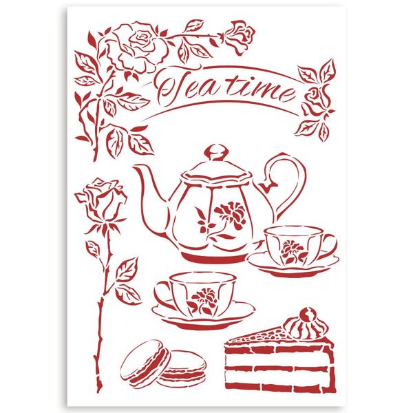 Stamperia - G Stencil - Casa Granada Tea