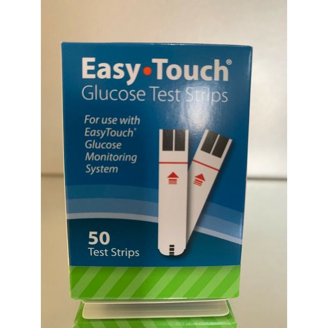 Easy Touch Blood Glucose Test Strips 1 Boxes 50 Ct.  EXP 05/2025  Free Shipping