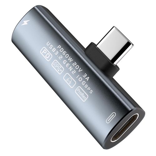 Jadebones USB C Splitter, Dual USB C Headphone and Charger Adapter with PD 60W Fast Charging Compatible with iPhone 16/15 Series, iPad, Galaxy S24/S23 and More