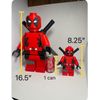 3D Printed Deadpool Lego Large Sized Figurine - 8.25"