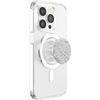White Floral PopSockets PopGrip for MagSafe