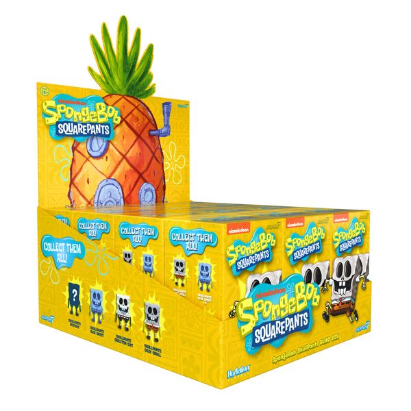 Super7 Spongebob Squarepants Blind Box Wave 01 - Blind Box Flat Action Figures - 12 Pieces