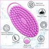Avilana Exfoliating Silicone Body Scrubber Easy to Clean, Lathers Well, Long Lasting, and More Hygienic Than Traditional Loofah (Style 1- Gray)