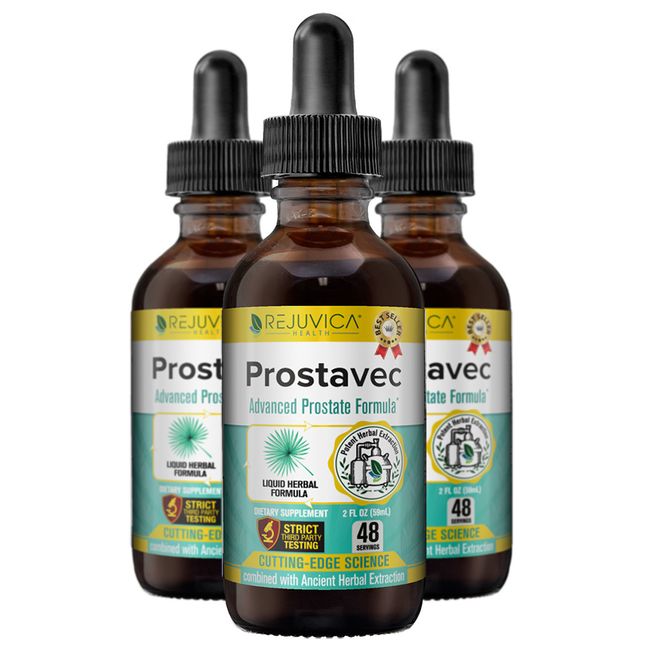 Prostavec - #1 Liquid Prostate Support Supplement: 3 Bottle Value Pack