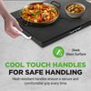 NutriChef Electric Warming Tray - Black