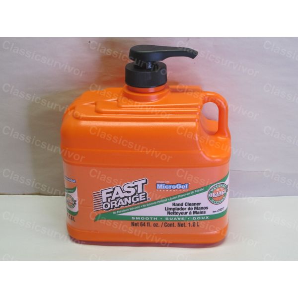 Fast Orange Smooth Lotion Hand Cleaner Permatex 23217 64oz Bottle