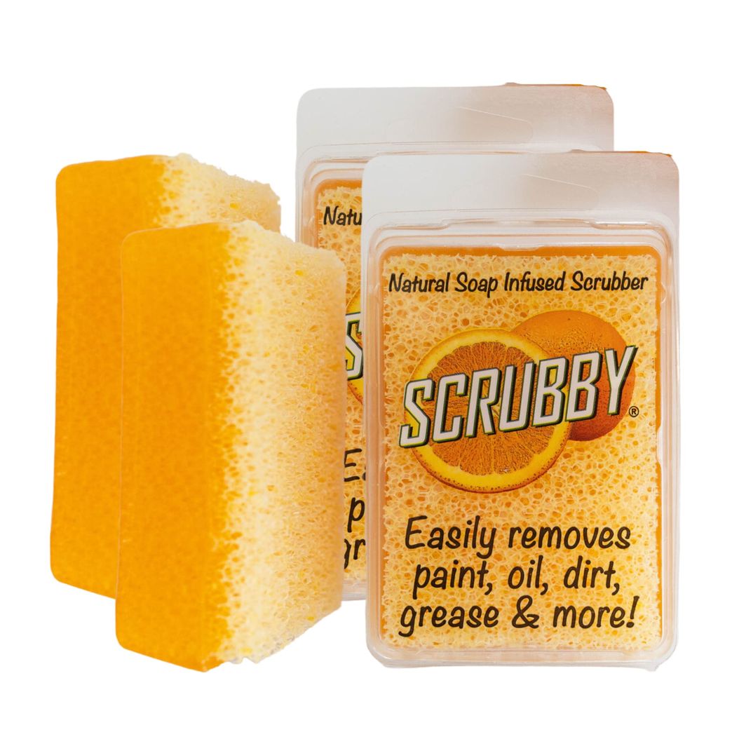 Dixie Belle SCRUBBY SOAP, Brush Cleaner,hand Cleaner, Multi Surface Cleaner,  Natural Soap Infused Scrubber 