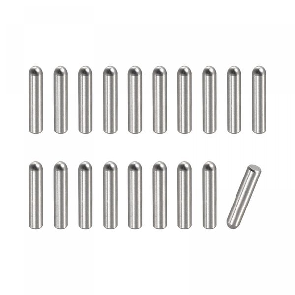 uxcell Dowel Pins 304 Stainless Steel Round Head Flat Beveled End Dowel Pins Wood Bunk Bed Shelf Peg Support Shelf Fixing Element 2.8 x 10mm 50pcs