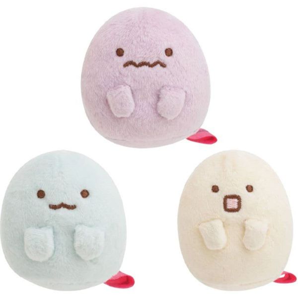 San-X MF59701 Sumikko Gurashi Ghost Night Park Tenori Plush Toy Set (3 Pieces) Ghost Nakama