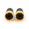 2 pcs RJ45 Round Waterproof dust-Proof sockets Connector IP65 Mount Ethernet Panel Connector.