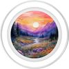 Sunset Mountains Landscape Nature Pine Tree Forest PopSockets MagSafe PopGrip for iPhone