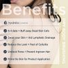 Hydrea London Dry Brushing Body Brush with Cactus Bristle - Dry Brush for Skin, Cellulite Remover, Skin Exfoliating Body Scrubber, Vegan Best Dry Brush for Flawless Skin, Helps Improve Lymphatic Drainage - FSC® Certified Beechwood.