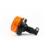 2x Din Spigot Pole Mount Led Flashing Orange Safety Warning Beacon Lights