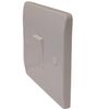 ÉABCON 1 GANG Curved Edge Light Switch, Single Pole, Stylish and Robust, White