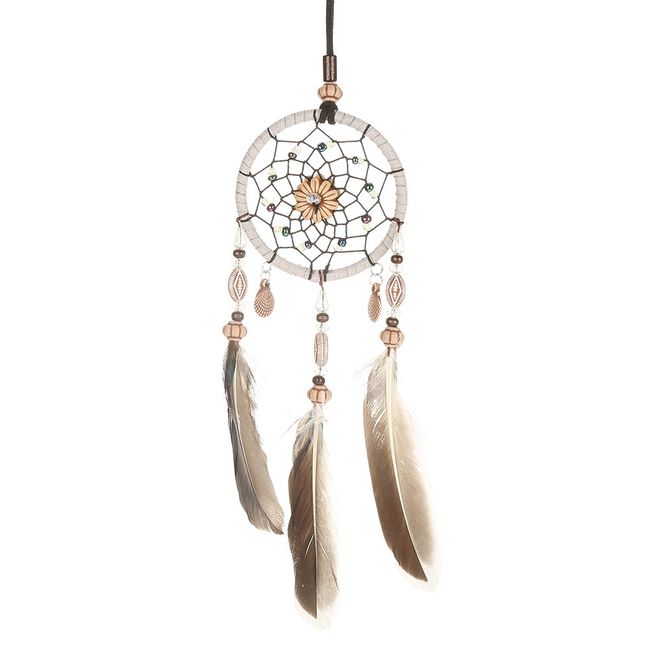 Sanpyl Handmade Dream Catcher, Artificial Feather Ornament, Dream Catcher, Wind Chime, Car Decoration, Window Decoration, Hanging Dream Catcher, Interior, Gift, Crafting