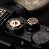 DBZZ Brass Cloud and Sea Pattern Camera Boot Cover and Shutter Button Suitable for Fuji X Series (Brass YH Set)