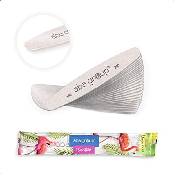 ABA Group Ellipse SAFE PACKET Nail FIles ALL Gradations, Different Pack Sizes (25pcs, 180/240)