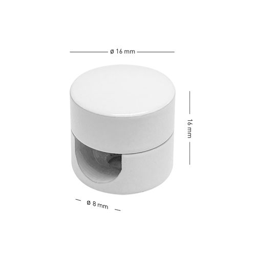 smartect Aluminium Wall and Ceiling Pins [4 Pieces, White] Cable Decentralizer with wall plugs and screws included, Ceiling Light Hook for your DIY Project