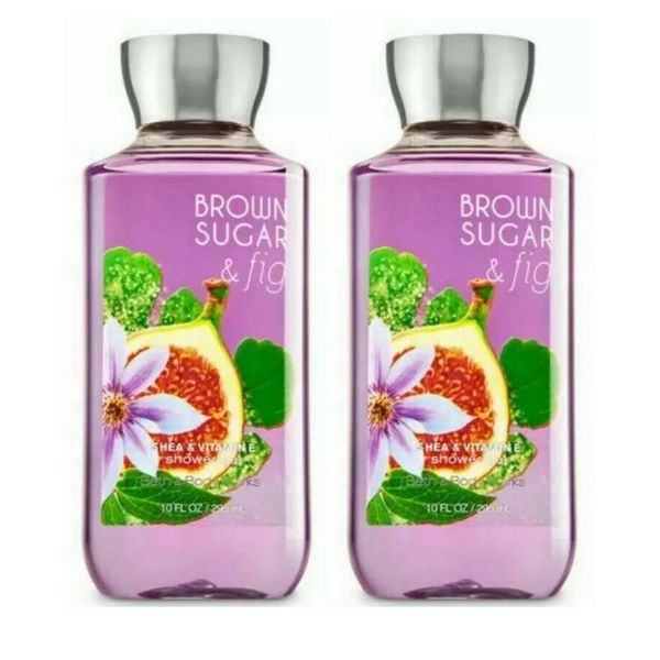 Bath and Body Works Brown Sugar & Fig Shower Gel 10 Oz 2 Pack (Brown Sugar & Fig)