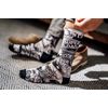 Sox Super Dad Crew Socks, Black and White