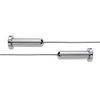 Croydex AD107041 Wireline Shower Curtain Rod Maximum Length 3000mm Chrome