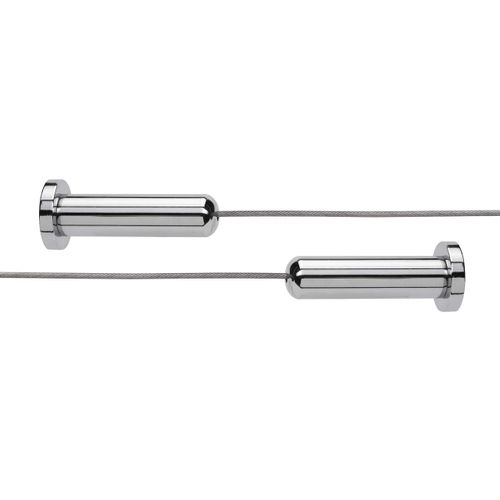 Croydex AD107041 Wireline Shower Curtain Rod Maximum Length 3000mm Chrome
