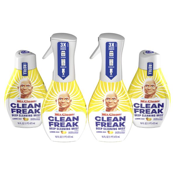 Mr. Clean Freak Deep Cleaning Mist Spray Refill, Lemon Zest