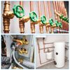 PATIKIL 10mm Tube OD Brass Compression Sleeves Ferrules 10 Pack Brass Compression Fitting Assortment Kit