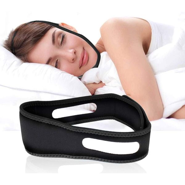 LDATY Anti Snoring Chin Strap Anti Snoring Device Adjustable Universal Anti Snoring Devices Adjustable Effective Stop Snoring Sleep Aid Snore Reducing Aid for Women & Men (X)