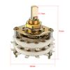 sourcing map 2P8T 2 Pole 8 Position 2 Deck Band Channel Rotary Switch Selector with Knob
