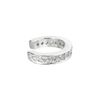 Queenberry Sterling Silver Round Ring Cubic Zirconia Pave Earring Cuff Wrap
