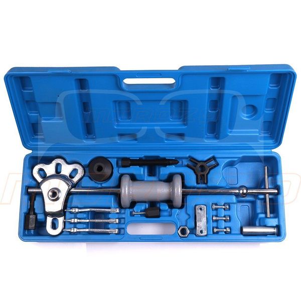 15pcs 8Way Slide Hammer Puller Axle/Bearing /Dent/Hub/Gear Set Repair Tool Set