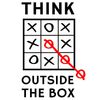 CafePress Think Outside The Box Sticker Rectangle Bumper Sticker Car Decal