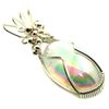 Angel Aura Gemstone Sterling Silver Wire Wrapped Pendant 06